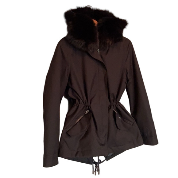 🎉HOST PICK🎉 NEW Intuition Paris Renard Fox Fur Parka | FR34 = US2 - Picture 4 of 16